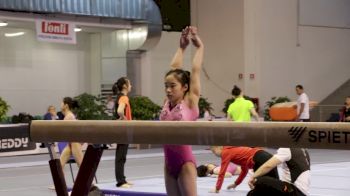 Qian Xuejia (CHN) Full Beam Routine, Training Day 2 - 2018 Jesolo