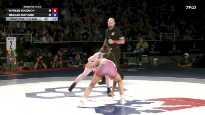 115 lbs 1st Place Match - Marlee Solomon, PA vs Reagan Mathers, AZ