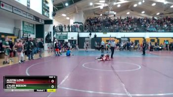 80 lbs Champ. Round 2 - Cyler Beeson, Middleton vs Austin Love, Homedale