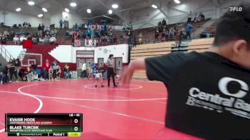 45 lbs Quarterfinal - Kvasir Hook, Contenders Wrestling Academy vs Blake Turcsik, Woodford Elite Wrestling Club