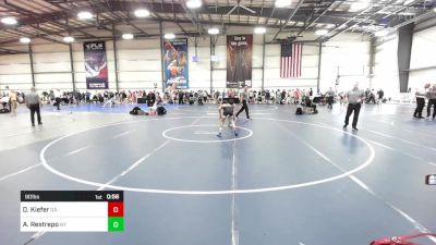 90 lbs Consi Of 4 - Derik Kiefer, GA vs Alesandro Restrepo, NY