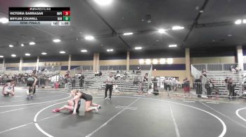 136 lbs Semifinal - Victoria Barragan, Imperial vs Brylee Colwell, War
