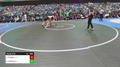 175 lbs Round Of 32 - Josh Preske, Torrey Pines vs Hyrum Stafford, Mountain View (UT)