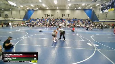 102 lbs Quarterfinal - Paitain King, Top Of Utah vs Kaydance Winegar, Shootbox