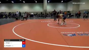 65 kg Consolation - Joseph Zargo, Wisconsin RTC vs Kyle Prewitt, Arkansas RTC