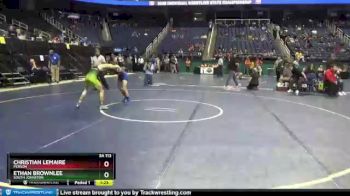 3 lbs Champ. Round 1 - Ethan Brownlee, South Johnston vs Christian Lemaire, Person