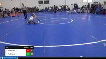 70 lbs Finals (2 Team) - Taylor Thompson, JEFFERSON WC vs Kalob Rodriguez, ICON WRESTLING CLUB
