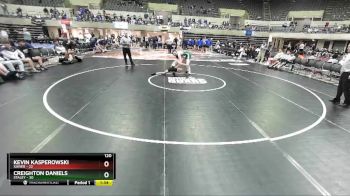 120 lbs Finals (8 Team) - Kevin Kasperowski, Xavier vs Creighton Daniels, Staley