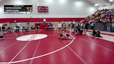 84-91 lbs Round 3 - Payton Schroeder, Eaton Reds WC vs Hunter Cuckow, Wiggins