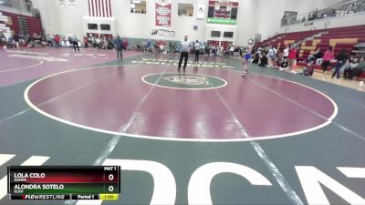 100 lbs Cons. Round 2 - Lola Colo, Nampa vs Alondra Sotelo, Elko