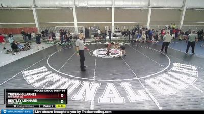 84 lbs 1st Place Match - Bentley Lenhard, Shootbox WC vs Tristan Guarnes, Mat Demon WC