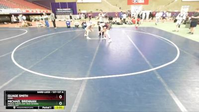 137-137 A Round 2 - Guage Smith, Iowa vs Michael Brennan, Frisco Wakeland High School Wrestling