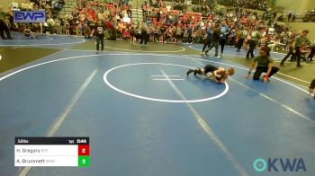 52 lbs Round Of 16 - Hayden Gregory, Tulsa Blue T Panthers vs Adam Brummett, Sperry Wrestling Club