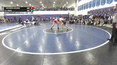 215 lbs Cons. Semi - A.J. Peak, Kellogg vs Jackson Holman, Sandpoint