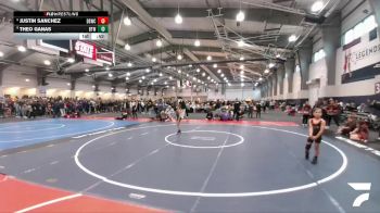 61 lbs Cons. Semi - Theo Ganas, Best Trained Wrestling vs Justin Sanchez, Dead Shot Wrestling Club