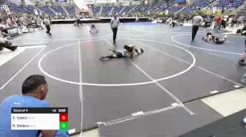 73 lbs Consi Of 4 - Xzavier Saenz, ReZults Wrestling vs Royce Sellers, Wild Pack WC