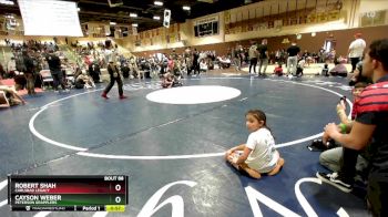 53 lbs Semifinal - Robert Shah, Carlsbad Legacy vs Cayson Weber, Peterson Grapplers