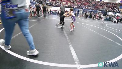 52 lbs Consi Of 8 #1 - Xayden Phillips, Chickasha Youth Wrestling vs Franciso Lopez, OKC Saints Wrestling