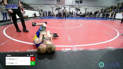 55 lbs Quarterfinal - Kruz Means, Brushy Wrestling Club vs Ezra Fisher, Tiger Trained Wrestling