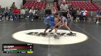 90 lbs Placement Matches (8 Team) - Kellen Schoeff, Legacy Blue vs Loc Webber, Beast Mode