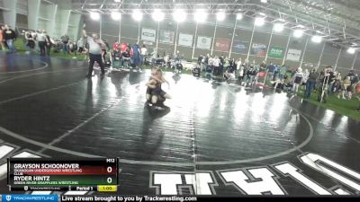 82 lbs Cons. Round 4 - Ryder Hintz, Green River Grapplers Wrestling vs Grayson Schoonover, Okanogan Underground Wrestling Club