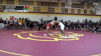 220 lbs 1st Place Match - Ahmad Wahedi, Sacramento City College vs Ryan George, Santa Rosa Junior College