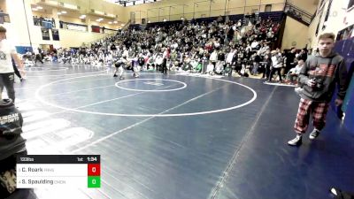 133 lbs Quarterfinal - Casen Roark, Father Ryan High School vs Sammy Spaulding, Camden Catholic