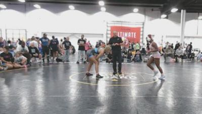 155 lbs Rr Rnd 5 - Ki`Morah Cathey, Okie Girls - GK12E vs Adelynn McKenzie, Lady Warriors Wrestling Club - GK12E