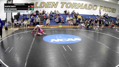 117-122 lbs Round 2 - Austin Smith, Mt.Pleasant vs Rylee Watson, Butler