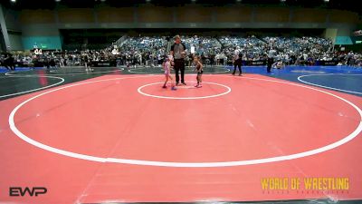 40 lbs Quarterfinal - Rocco Camarena, SoCal Hammers vs Karilyn Lopez, Iron Eagle Wrestling Club