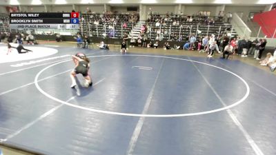 105 lbs 3rd Place Match - Brystol Wiley, Sebolt Women Wrestling Academy vs Brooklyn Smith, Minnesota