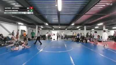 100 lbs Round 5 (6 Team) - Hayden Archbell, Wrecking Crew Black vs Braxton Brown, East Carolina Elite