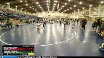 54 lbs Placement (16 Team) - Karter Wright, Punisher Wrestling Company vs Gradyn Harvey, Idaho 1