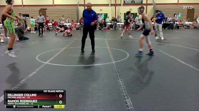 105 lbs Finals (2 Team) - Ramon Rodriguez, North Baltimore WC vs Dillinger Collins, Machine Shed WC