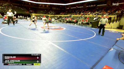 113 Class 2 lbs Cons. Round 1 - Jace Amschler, Ste. Genevieve vs Evan Blair, Mexico