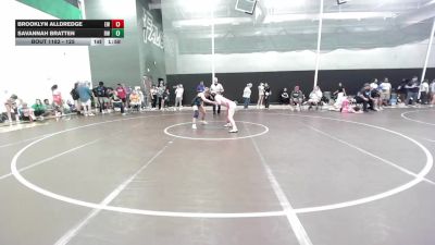 125 lbs Semifinal - Brooklyn Alldredge, Edwardsville WC vs Savannah Bratten, Rogue Warrior