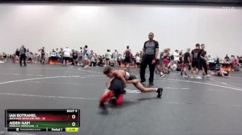 90 lbs Round 2 (10 Team) - Aiden Nam, Pedraza Wrestling vs Ian Rotramel, Backyard Brawlers Red