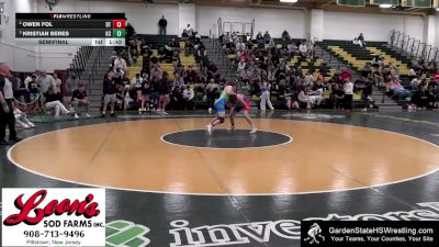 Boys-132 lbs Semifinal - Kristian Beres, Kovach`s Conquerers vs Owen Fol, Clarke`s Dream Team