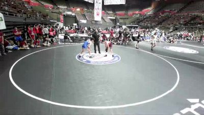 132 lbs Juan Rubalcado, KCWA - Kern County Wrestling Association vs Arlo Gonzalez, SCVWA - Santa Clara Valley Wrestling Association