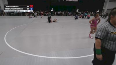 140 lbs Cons. Rd Of 16 - Marli Denmark, Spartan Mat Club vs Brooklyn Zimmerman, Nebraska