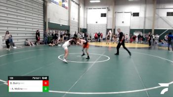 138 lbs Cons. Round 2 - Alexander Molina, Madison vs Brock Burry, Bayard Wresting Club