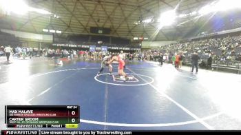 150 lbs Champ. Round 1 - Max Malave, Gig Harbor Grizzlies Wrestling Club vs Carter Groom, West Valley (Spokane) Wrestling Club