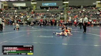 115 lbs Quarterfinal - Jauzlyean Gray, Jackson County Wrestling vs Juliana Burds, DC Elite