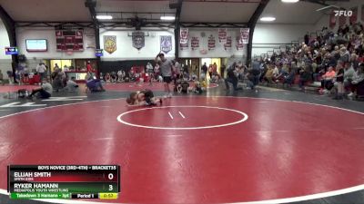 Round 3 - Elijah Smith, Smith Kids vs Ryker Hamann, Mediapolis Youth Wrestling