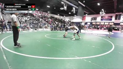 132 lbs Cons. Round 3 - Bryan Meza, California (Whittier) vs Jackson Carson, Murrieta Valley