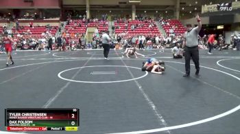 95 lbs Round 5 (6 Team) - Dax Folsom, Greater Heights vs Tyler Christensen, Honey Badger Wrestling Club