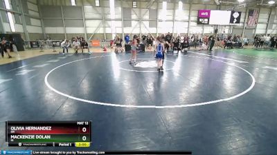 75 lbs Quarterfinal - Olivia Hernandez, OR vs Mackenzie Dolan, ID