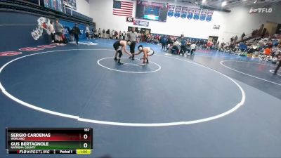 157 lbs Cons. Round 1 - Gus Bertagnole, Natrona County vs Sergio Cardenas, Worland