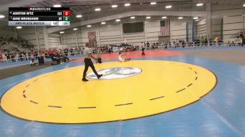 6 - 175 lbs 3rd Place Match - Jake Brubaker, Westfield vs Ashton Ritz, Cosby