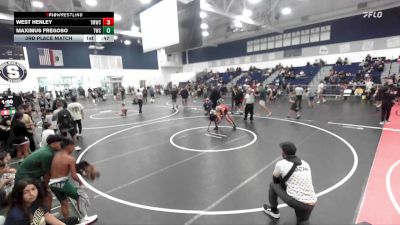 110 lbs 3rd Place Match - Maximus Fregoso, Threshold Wrestling Club vs West Henley, Titan Mercury Wrestling Club